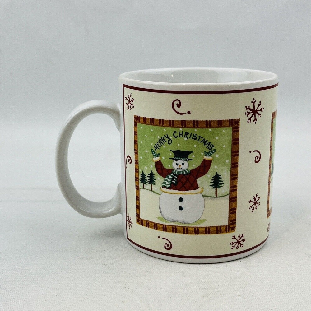 Sakura‎ Happy Holidays Snowman Mug Merry Christmas Gracey Knight